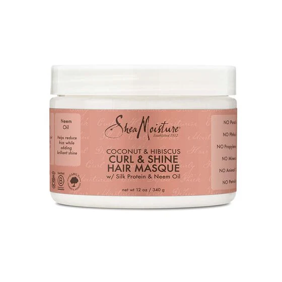 Sheamoisture Mascarilla Coconut & Hibiscus Curl & Shine Hair Masque Shea Moisture12. oz