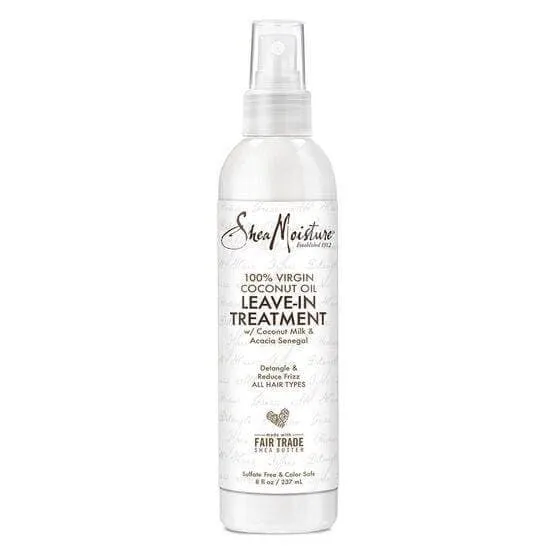 100% Virgin Coconut Oil Leave In Treatment Shea Moisture Original de Shea Moisture