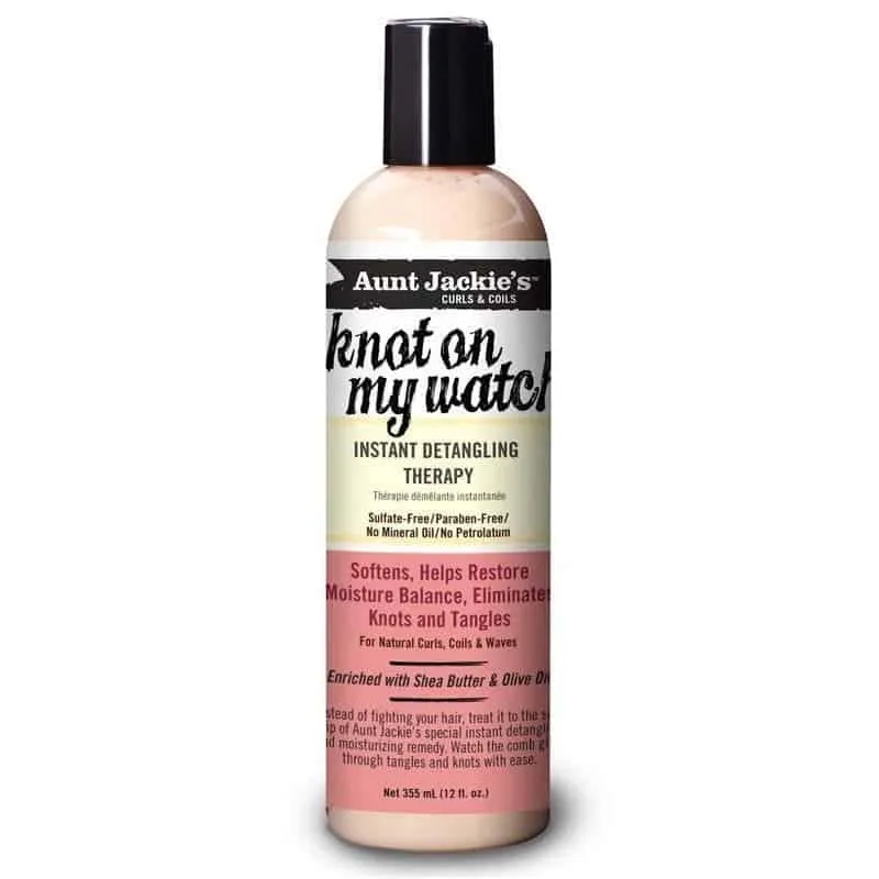 Acondicionador sin Aclarado Knot On My Watch! Instant Detangling Therapy Leave in Aunt Jackie's Curls & Coils 355