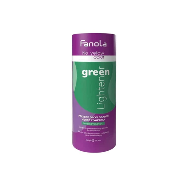 Polvo Decolorante Compacto Verde No Yellow sin Amoniaco 450 g