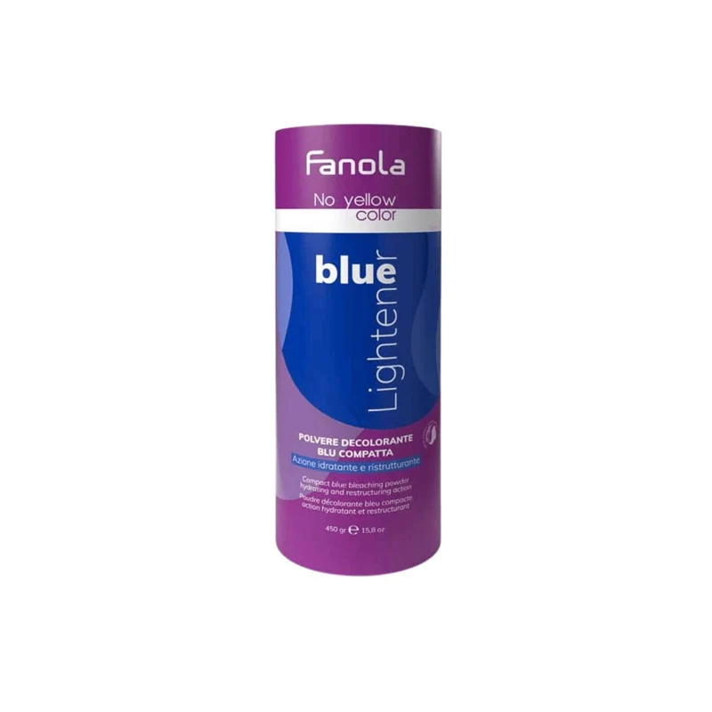 Polvo Decolorante Compacto Azul No Yellow Vegano 450 Gramos Salón