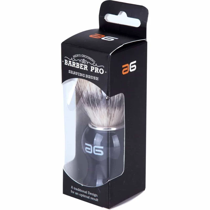 AG Shaving Barber Brush Brocha de Afeitar Diseño Tradicional