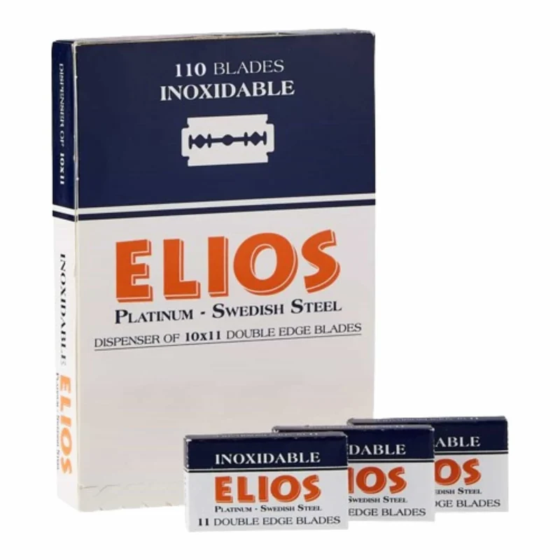 Elios Cuchillas de Afeitar Doble Filo Inoxidables Pack 200 Unidades