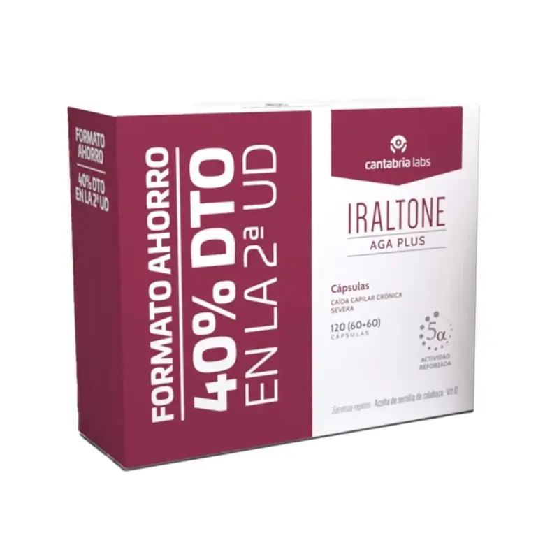 Iraltone Duplo Aga Plus Pack Ahorro, 120 Cápsulas