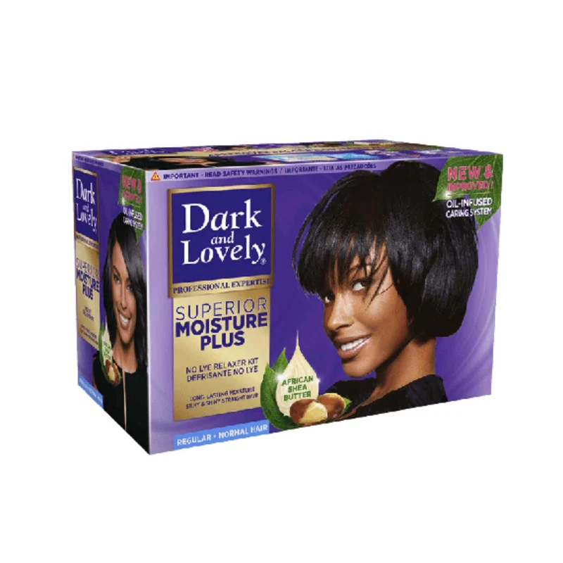 Dark And Lovely Moisture Plus No lye Relaxer Kit - Regular Original de Dark