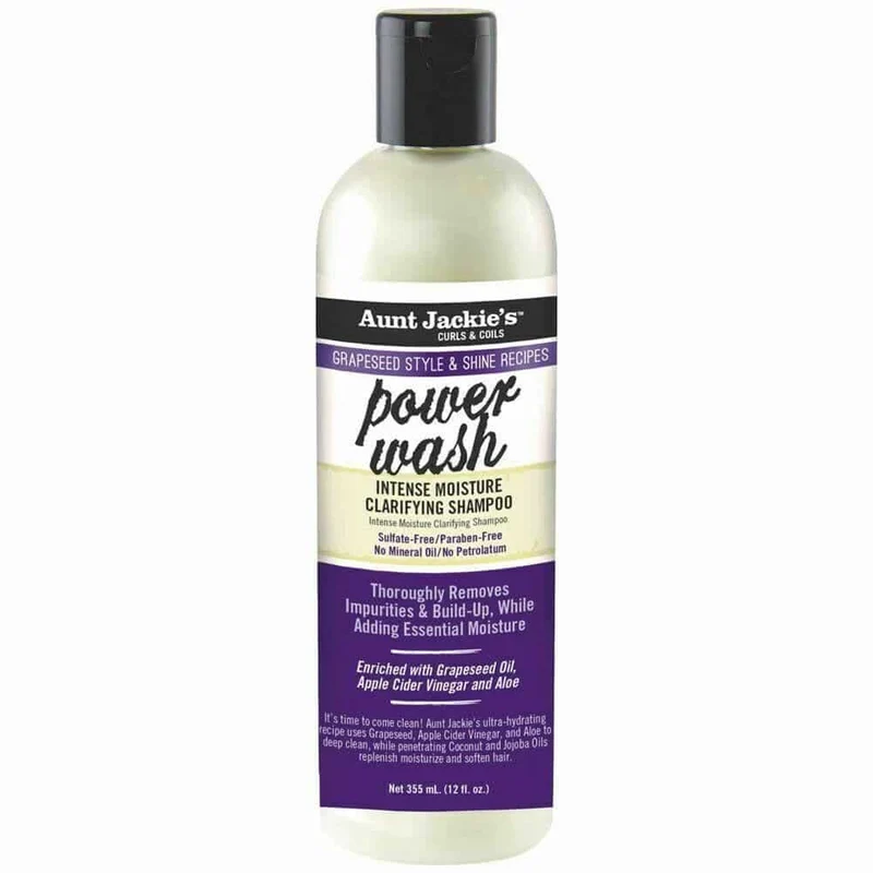 Champú Clarificante Power Wash Intense Moisture Clarifying Shampoo Aunt Jackies 355ml