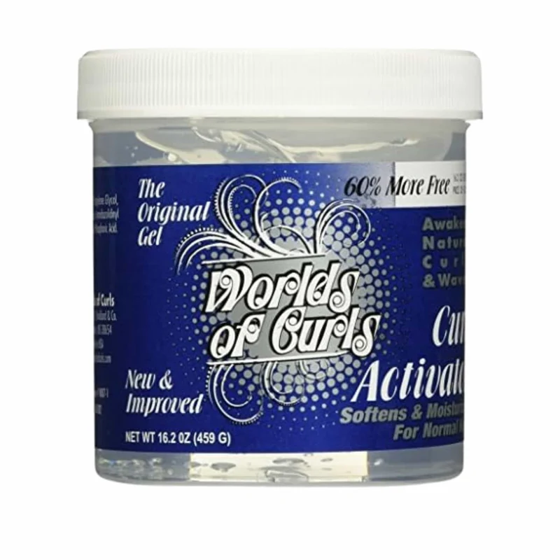 Worlds of Curls Gel Activador de Rizos Regular 400 ml sin Efecto Calcáreo