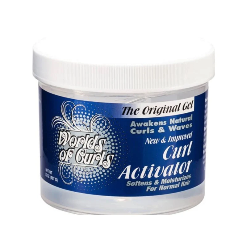 Worlds of Curls Original Gel Activador de Rizos 946 ml para Cabello Normal