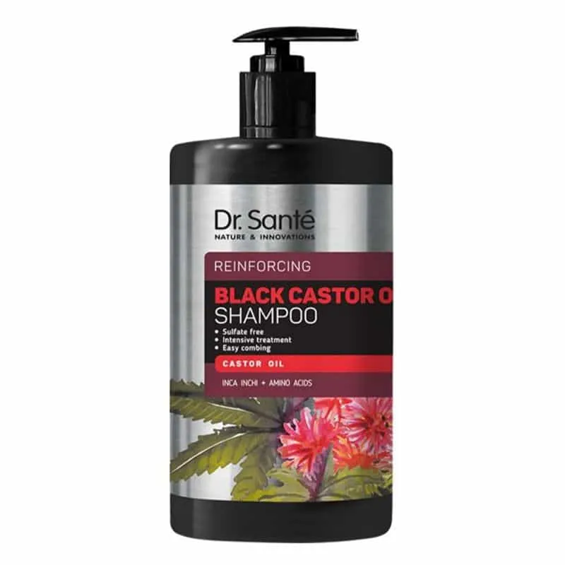 Dr Sante Black Castor Champú 1 Litro Limpieza Suave con Elasticidad