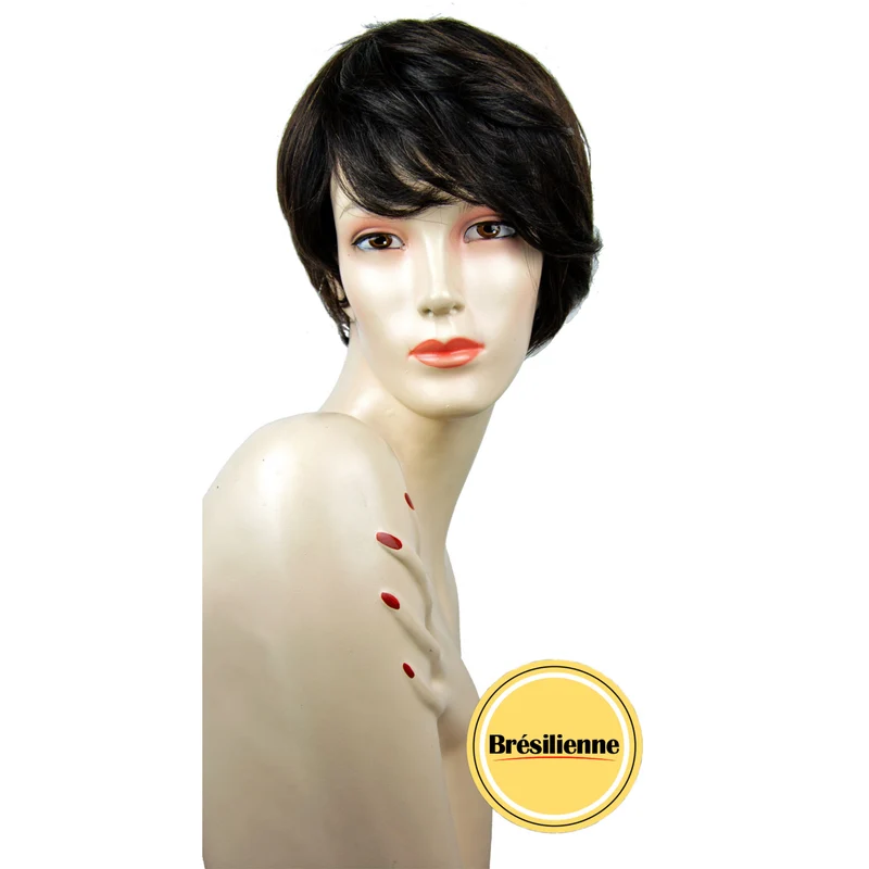 Peluca Natural de Pelo 100% Humano Brasileño Modelo Estilo 9K