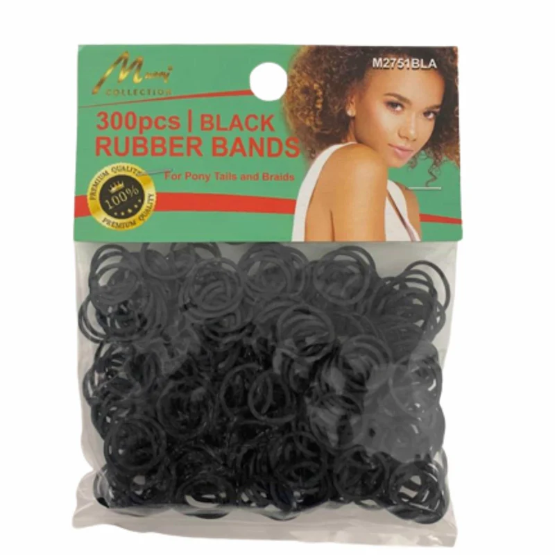 Magic Collection Goma Negra Fina 275 Unidades de Caucho para el Pelo