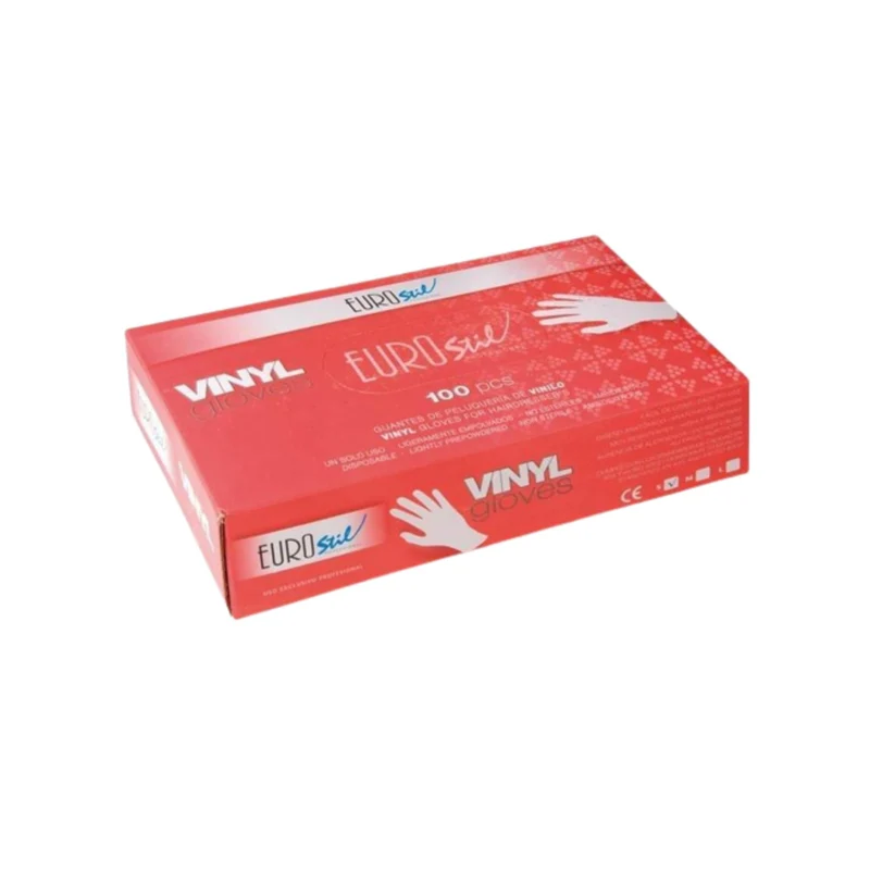 Eurostil Caja de 100 Guantes de Vinilo Talla Grande Referencia 02588