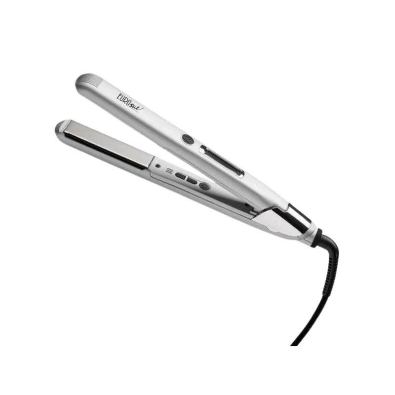 Eurostil Plancha Digital Titanium Plateada Nano Silver 3 Metros de Cable