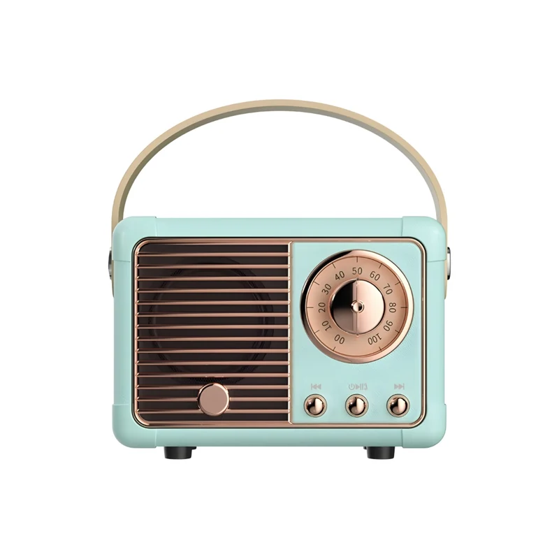 Miomu Mini Altavoz Bluetooth, Diseño Radio Retro