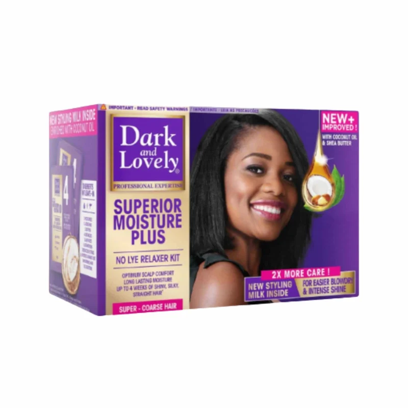 Relaxer Dark And Lovely Moisture Plus No lye Relaxer Kit - Super