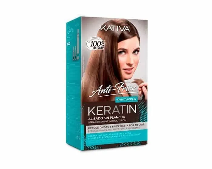 Kativa Xpert Repair Alisador Anti Frizz Sin Plancha con Keratina y Coco