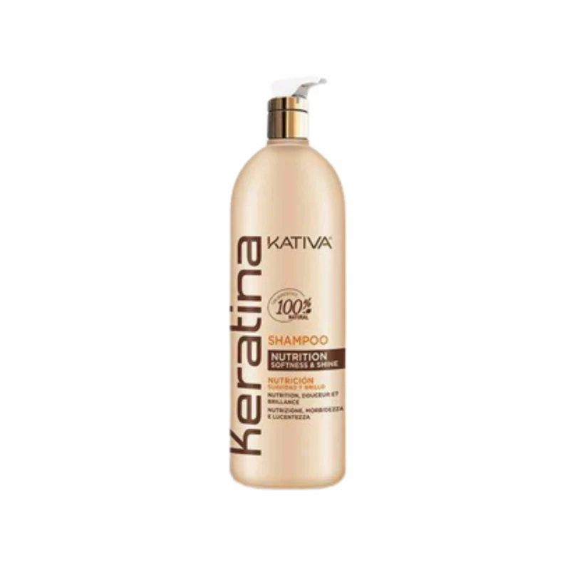 Kativa Keratina Champú Nutrición 1000 ml Libre de Sal y Sulfatos