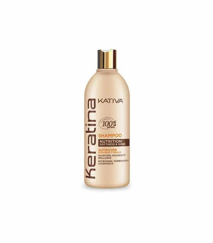 Kativa Keratina Champú Nutrición 500 ml Libre de Sal y Sulfatos