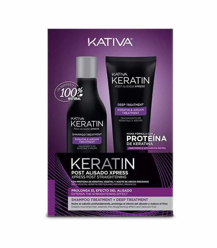 Kativa Post Alisado Xpress con Queratina Vegetal y Argán Orgánico