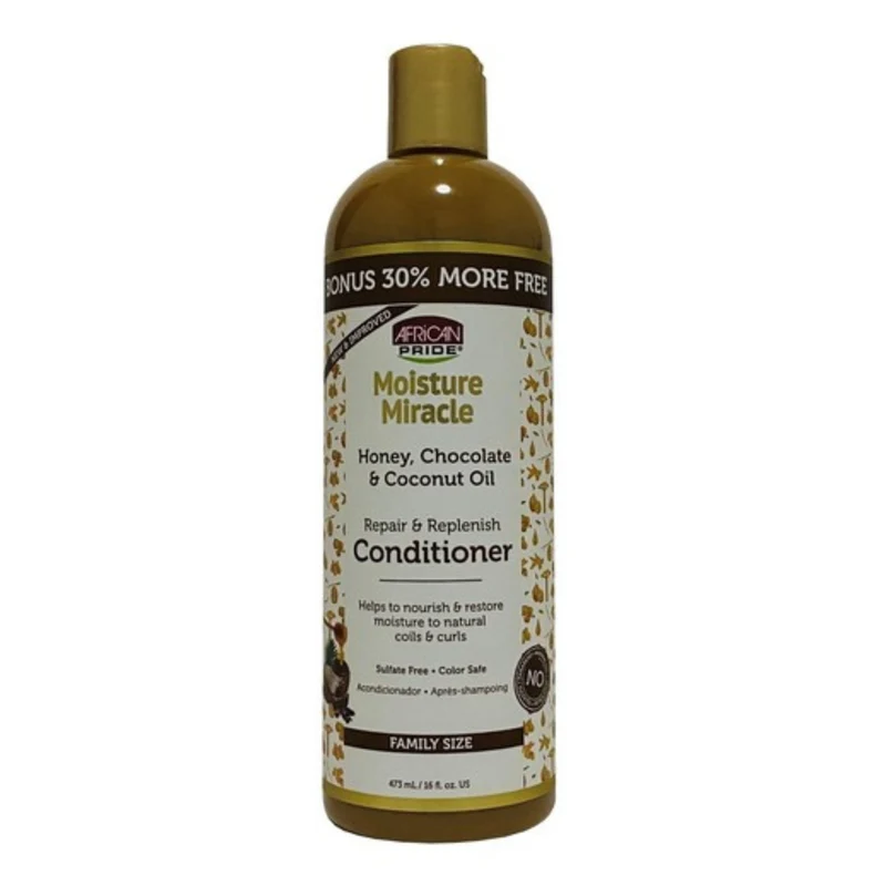 Acondicionador Moisture Mircle Honey, Chocolate & Coconut Oil Nourish & Restore Conditioner 12 oz