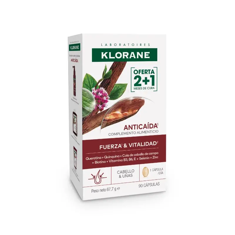 Klorane KeratinCaps Fuerza y Vitalidad 90 cápsulas