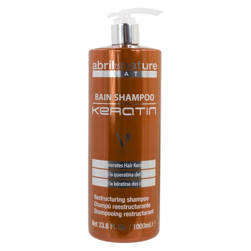 Champú Nutritivo Keratina Bain Shampoo Keratin Abril Et Nature 1000 ml