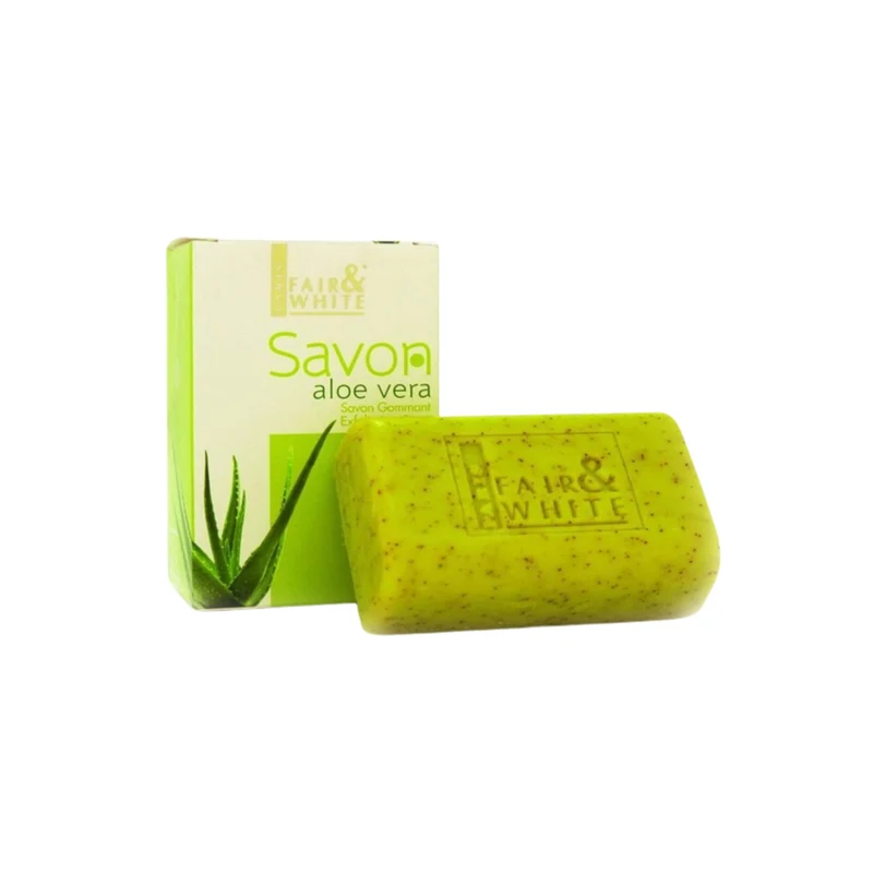 Jabón Aloe Vera Exfoliating Soap Original Fair & White 200g Original de Fair & White