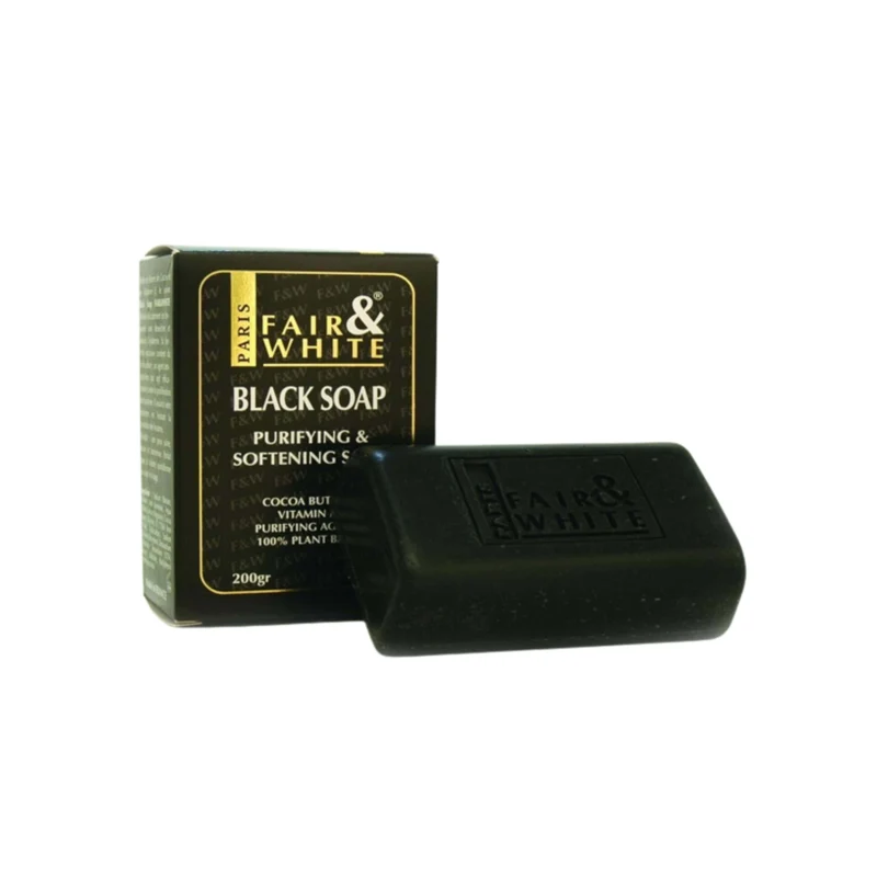 Jabón Anti bacterial Black Soap Fair & White 200 g Original de Fair & White