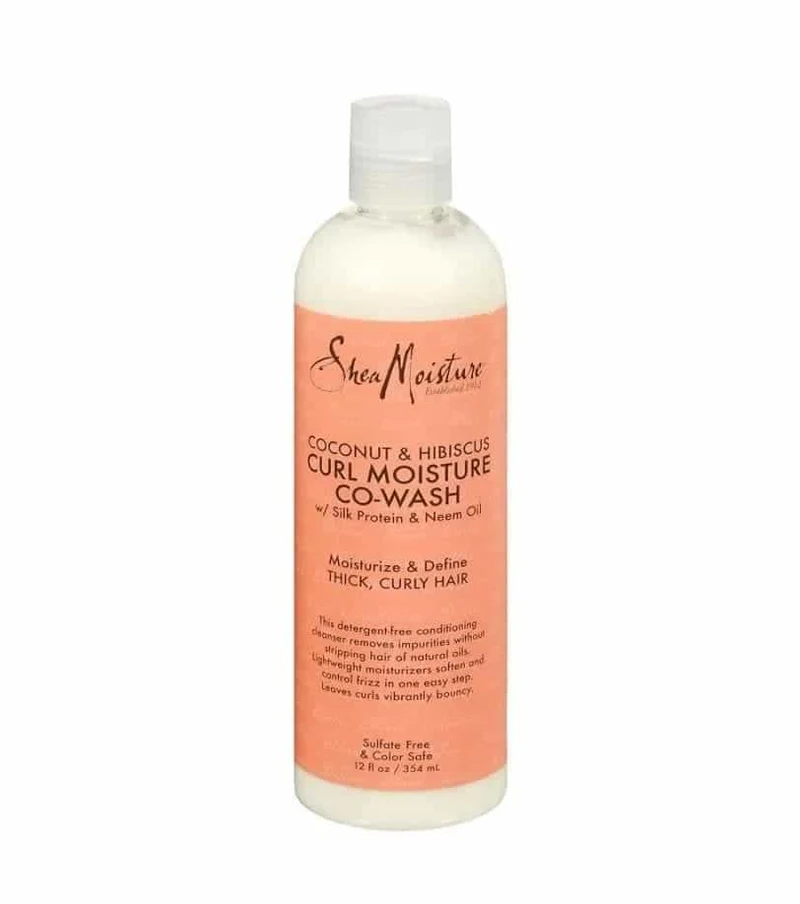 Cowash Acondicionador con Aclarado de Arrastre Curl Moisture Co wash Coconut & Hibiscus Shea Moisture 354ml