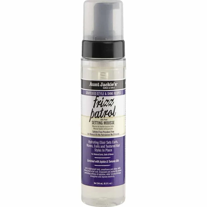 Mousse Hidratante Frizz Patrol Anti Poof Twist & Curl Setting Aunt Jackies 227ml