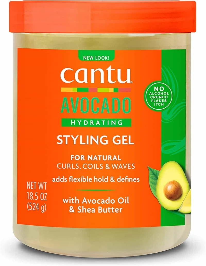 Gel de Peinado Hidratante de Aguacate Cantu 524g Original de Cantu
