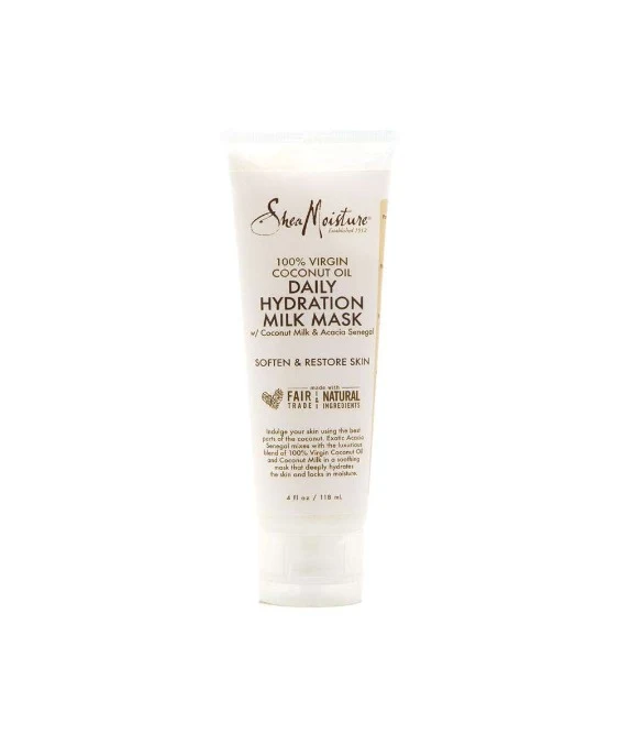 100% Virgin Coconut Oil Daily Hydration Milk Mask Shea Moisture 4oz
