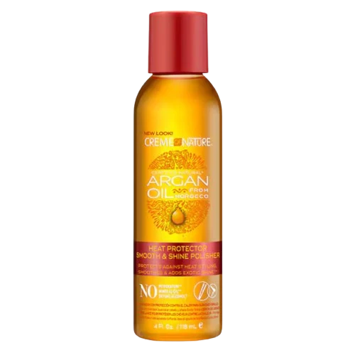 Heat Protector Smooth & Shine Polisher Argan Oil Creme Of Nature 118 ml