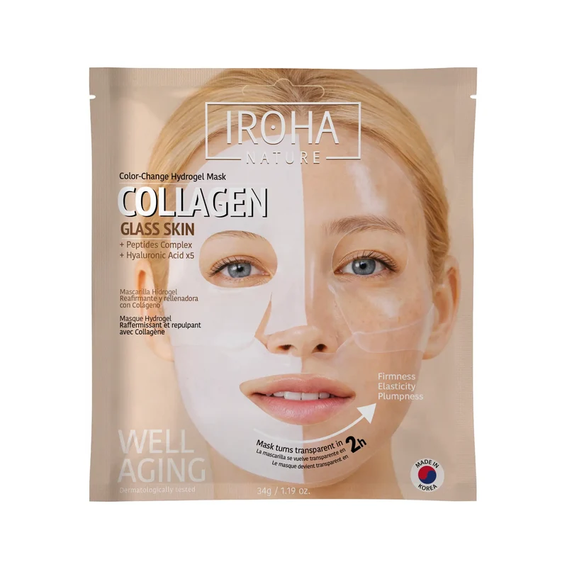 Iroha Nature Iroha Nature Mascarilla Hidrogel Glass Skin Con Colágeno, 2 gr