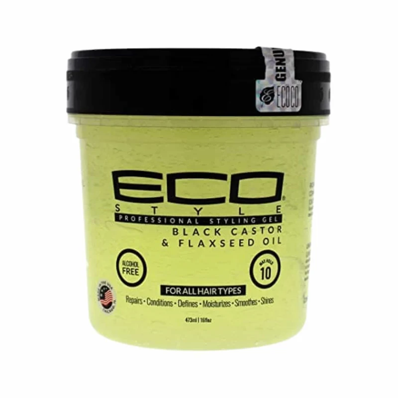 Gel Eco Style Black Castor & Flaxseed Gel 16. oz Original de Gel