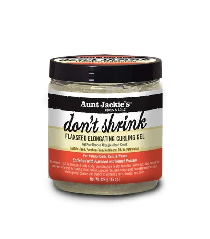 Gel Don't Shrink Flaxseed Elongating Curling Gel Aunt Jackie's Curls & Coils Flaxseed Recipes 426g