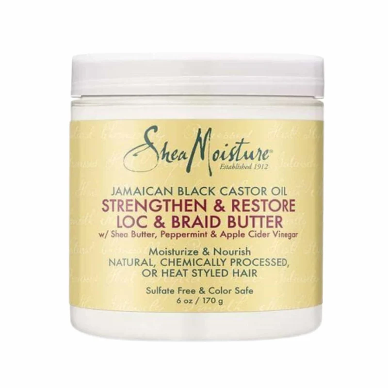 Sheamoisture Jamaican Black Castor Oil Strengthen & Restore Moisture Twist And Loc Butter 6oz