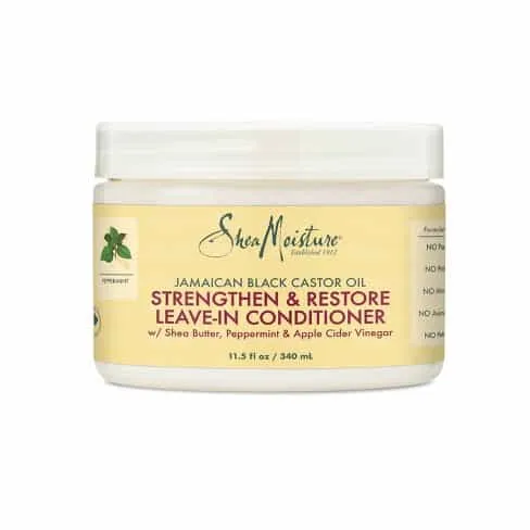 Sheamoisture Acondicionador sin Aclarado Strengthen & Restore Leave in Conditioner Jamaican Black Castor Oil Shea Moisture 312ml