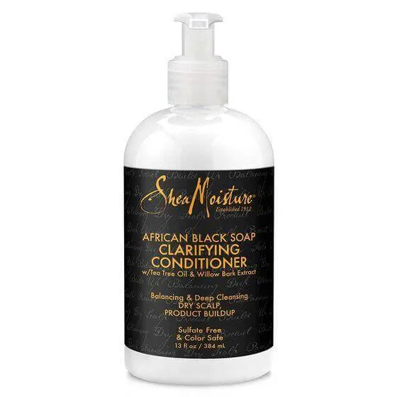 Sheamoisture African Black Clarifying Conditioner Deep Cleansing Dry Scalp 384 ml