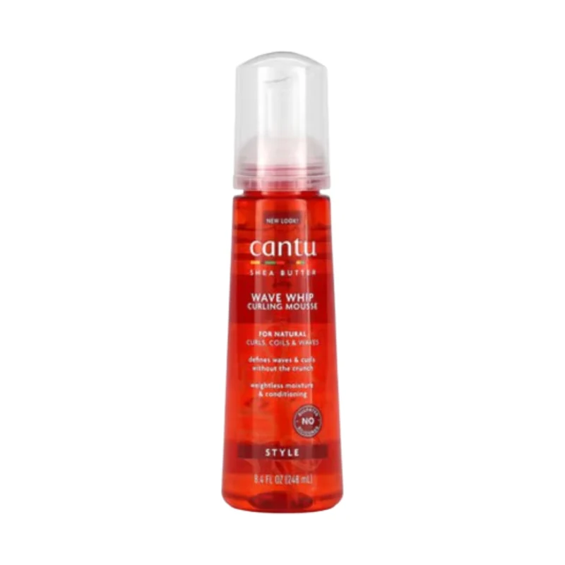Mousse Wave Whip Curling Mousse Cantu Shea Butter 248ml Original de Cantu