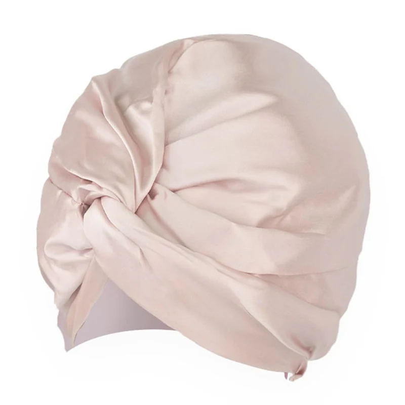 Silk Sleep Hair Turban Pink