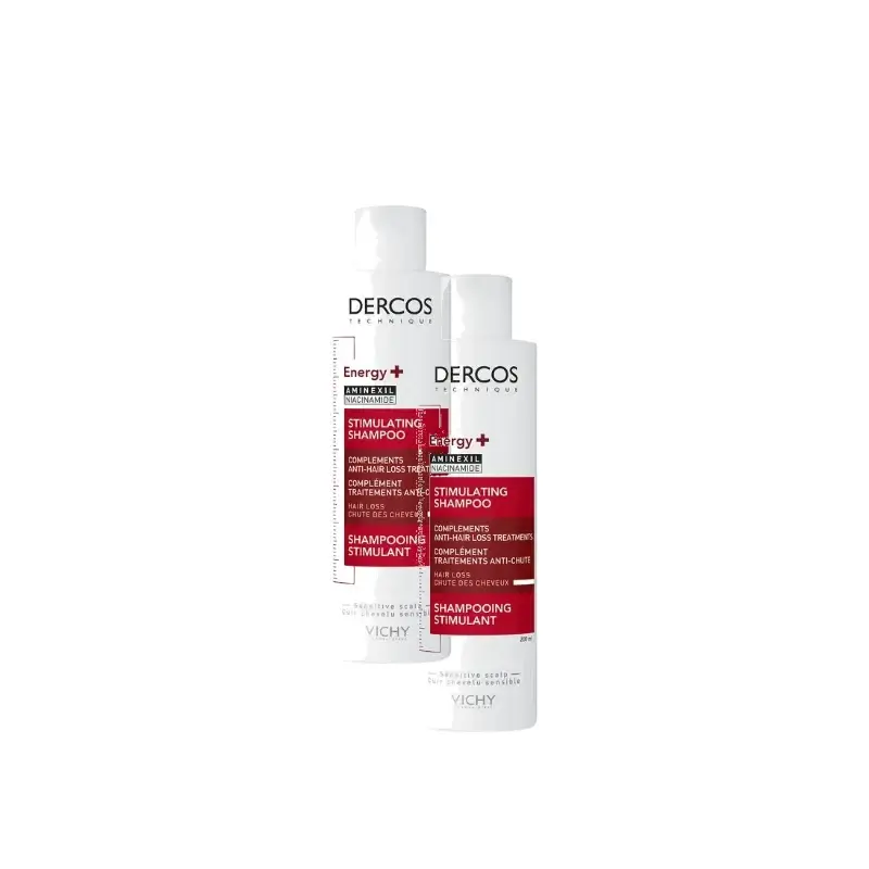 Vichy Dercos Technique Energy+ Champú Estimulante 200 Ml, pack 2