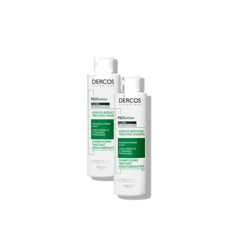 Vichy Dercos Champú Psolution Antiescamas Y Antipicor, pack 2