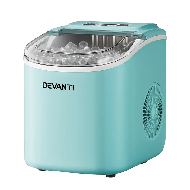Devanti 12kg Ice Maker Machine with Self-cleaning (Green)