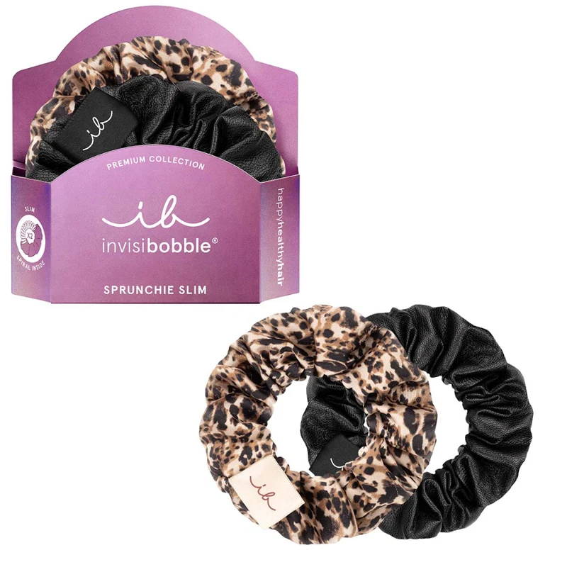 Sprunchie Slim Premium Leo Is The New Black Scrunchie 2pc