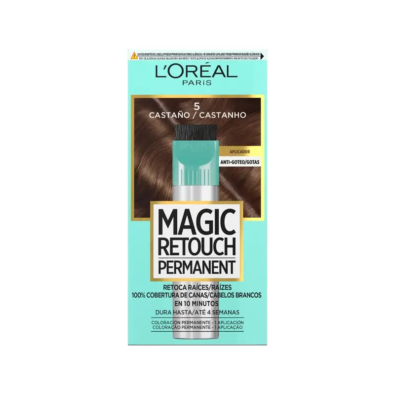 L'Oréal Paris Magic Retouch Permanent Retoca Raíces 5 Castaño 18 ml