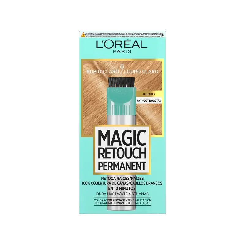 L'Oréal Paris Magic Retouch Permanent Retoca Raíces 8 Rubio Claro 18 ml