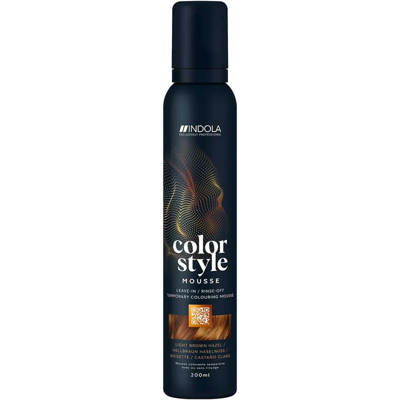 Indola Color Style Mousse Light Brown Hazel 200ml