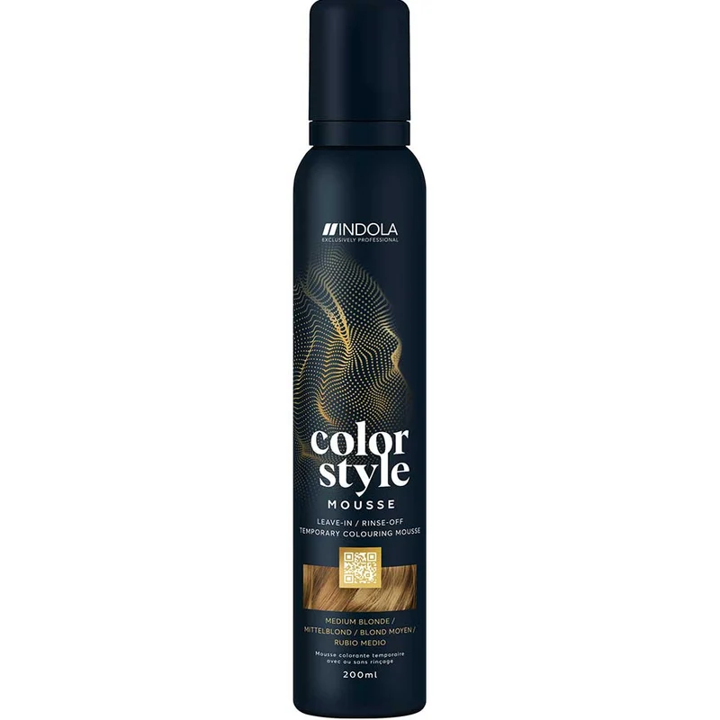Indola Color Style Mousse Medium Blonde 200ml