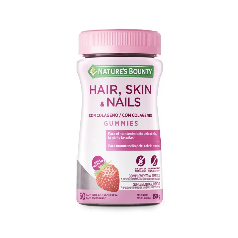 Nature'S Bounty Pelo, Piel Y Uñas Con Colágeno, 60 gominolas